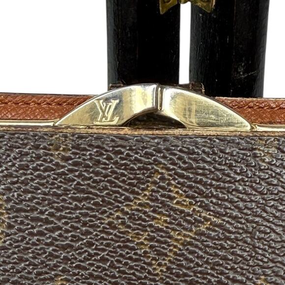 Louis Vuitton Monogram Kisslock Wallet And LV Box Authentic Vintage - Picture 9 of 16